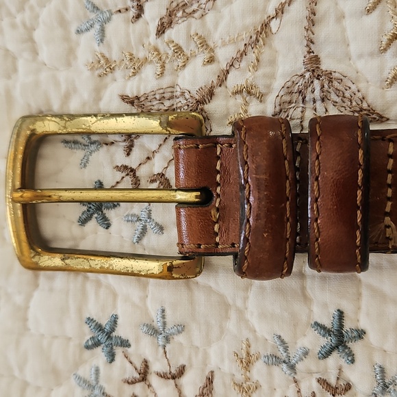 Vintage Tommy Hilfiger Men's Leather Belt Size 36 - Picture 2 of 11